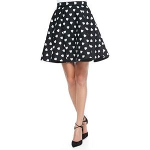 Alice + Olivia Heart Print Circle Skirt, GUC, Size S